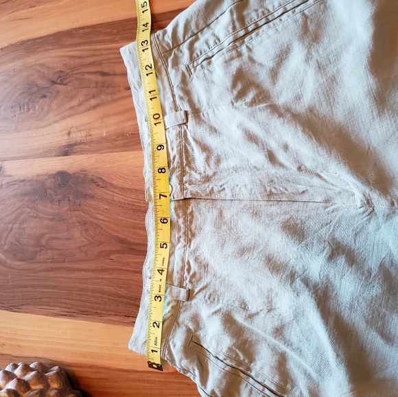 Tommy Bahama Aqua Color Silk Crop/Capri Pant. - Picture 4 of 6